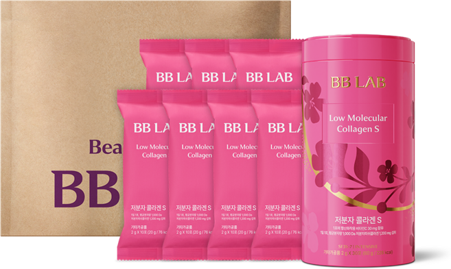 [무료배송/오늘출발] 뉴트리원 비비랩 에코패키지 저분자콜라겐S 100포 비타민C 스페셜포뮬러 히알루론산 엘라스틴 [원산지: 상품정보 제공고시에 표시], 10세트, 10회분