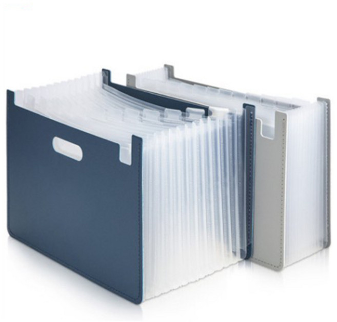 고급 아코디언 분류 파일 꽂이 서류 정리함 13칸, 5개, 파일 블루 (63951)