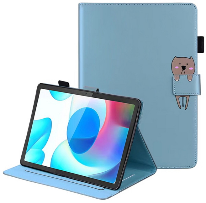 갤럭시탭S10FE플러스 13.1 X620 X626 심플 캐릭터 스탠드 펜홀더 가죽 플립 태블릿 케이스, stc063 오렌지, 1개