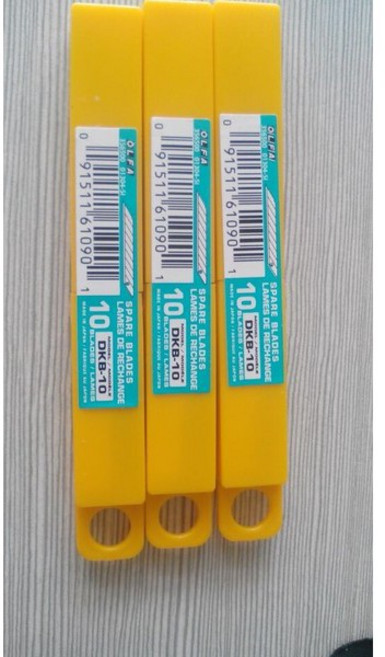 OLFA DKB-10 細工刀片(適用刀SAC-1/VP/LTD-05)10片裝, 1盒