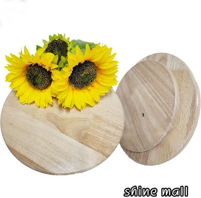 (샤인몰) 원목돌림판 회전받침대 28cm 1개 무료배송/꽃꽂이 작업대