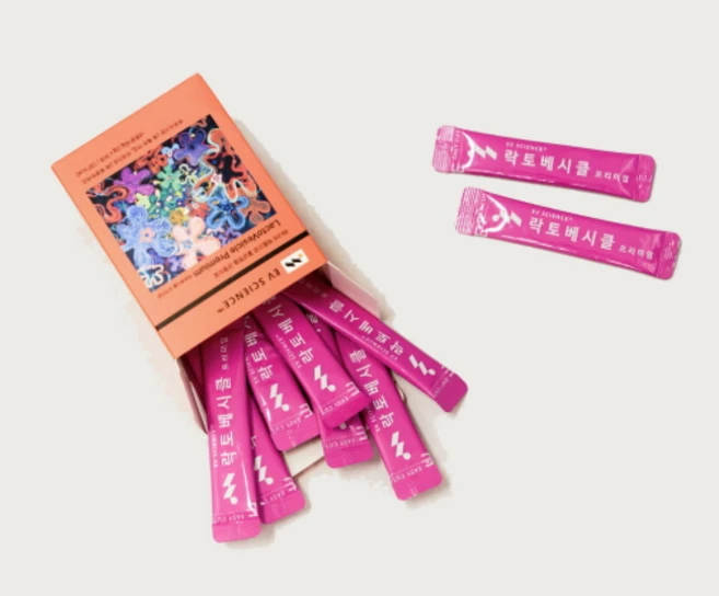 EV SCIENCE 락토베시클 프리미엄 스틱분말 30포 / 장건강 균형 케어 기타가공품, 1박스, 60g - 쿠팡