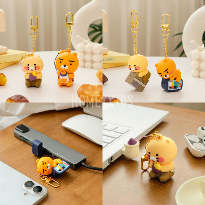 홈앤키즈 카카오프렌즈 64GB USB 피규어 키링 춘식이 라이언 캐릭터 귀여운 메모리 직장인 학생 단체선물