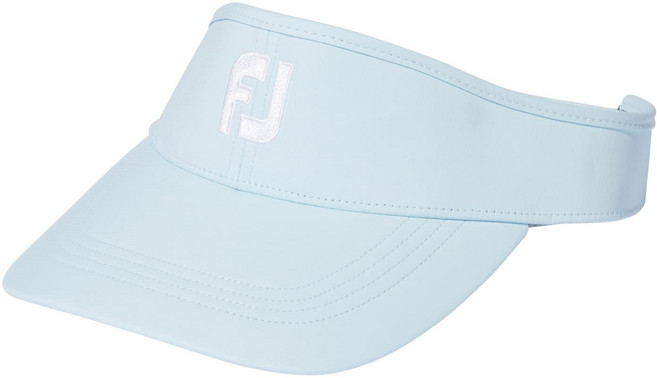풋조이 여성 골프웨어 바이저 캡 베이직 여성용 FH23VWB 화이트, 블루, 1개
