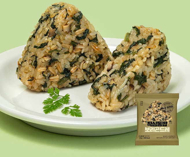 작심닭 작심통밥 귀리주먹밥 보리곤드레, 20개, 100g