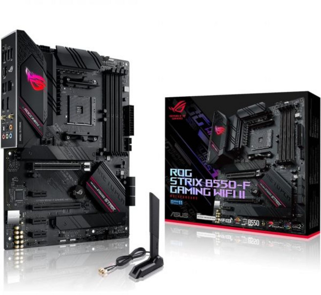 Asus ROG Strix B550-F 게이밍 WiFi II AMD AM4(3세대 Ryzen) ATX 마더보드, 1개