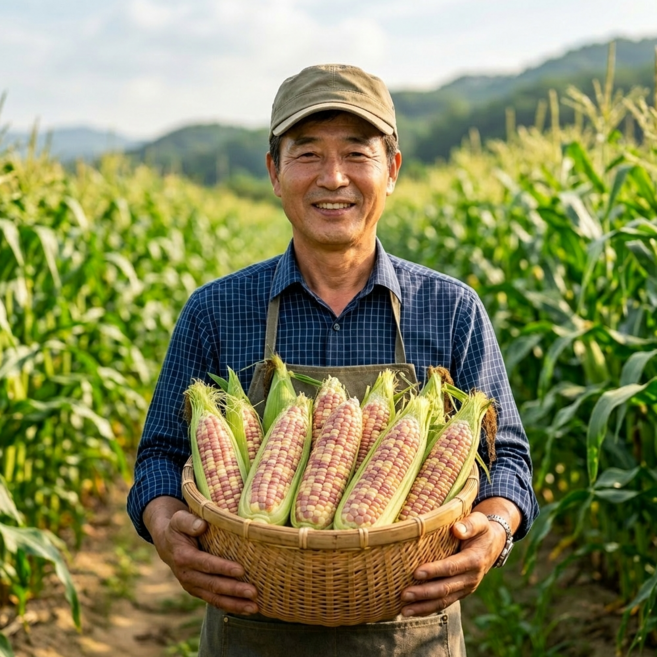 옥수수 홍찰 찰옥수수 냉동 옥수수, 1세트, 홍찰옥수수 대 15입