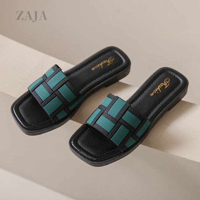 ZAJA 여성 여름 슬리퍼 발편한 데일리 실내화 거실화 사무실화 샌들