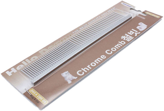 헬로도기 콤비 철빗 / 강아지 브러쉬 그루밍, 1개