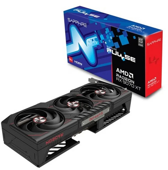 SAPPHIRE 라데온 RX 9070 XT 그래픽카드 D6 16GB