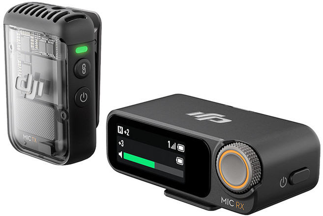 DJI 정품 Mic 2 (송신기 1개+수신기 1개 세트) 오즈모 포켓3/액션4/액션5프로 호환