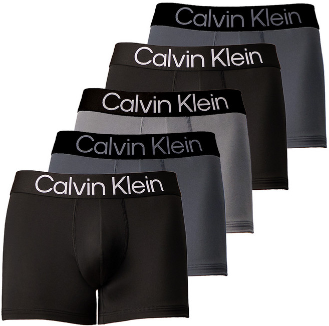 CK 남자팬티 캘빈클라인 언더웨어 드로즈 면 사각 남성 속옷 5장세트 NP2683O-900