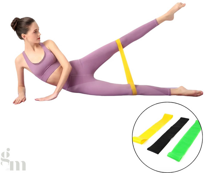 초록마켓 허벅지 고무밴드 힙업밴드, 옐로우, 1개