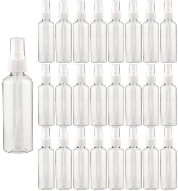 27리빙 스프레이 공병, 100ml 화이트캡 투명, 25개