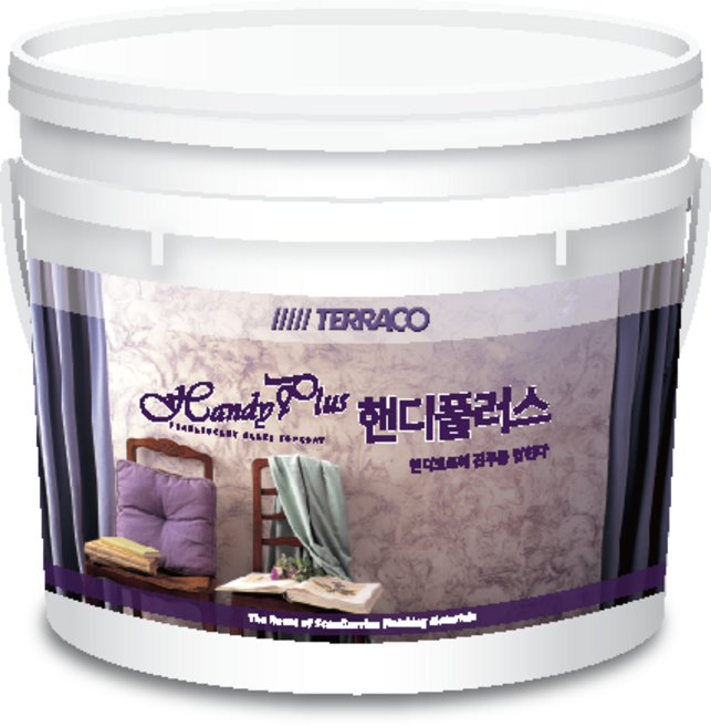 테라코 핸디플러스4kg 핸디코트전용코팅제 펄 진주마감, 1개