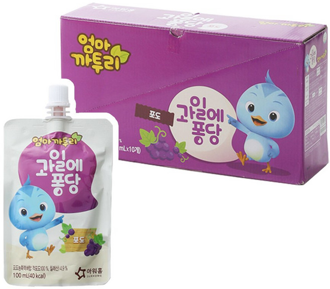 아워홈 엄마까투리 과일에퐁당 포도, 1