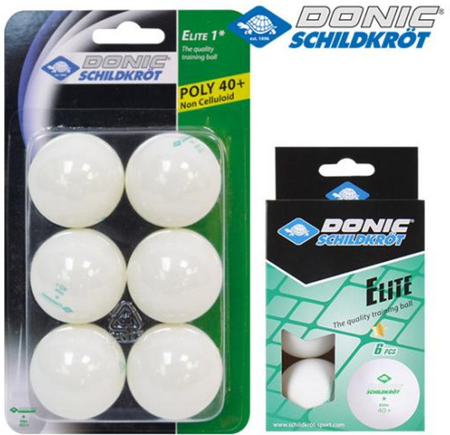 도닉 탁구공 ABS 40+ 시합구 6개입, 1세트