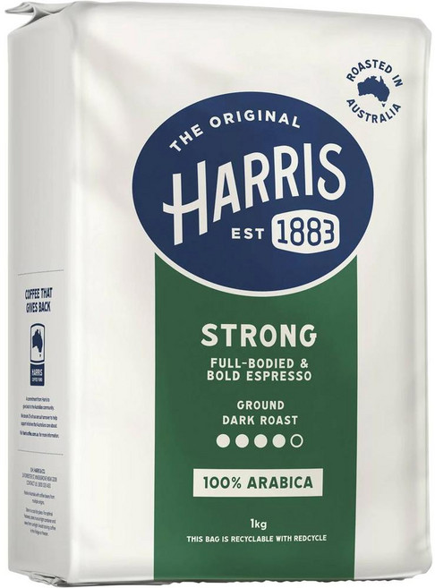 호주 해리스 Harris Coffee Ground Strong 그라운드 다크로스트 스트롱 분쇄커피, 1개, 1kg