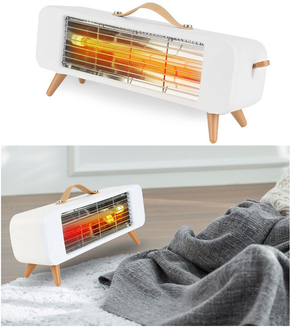 사무실 가정용 석영관 전기히터 발난로 책상밑 히터 전기난로 난방기구 캠핑