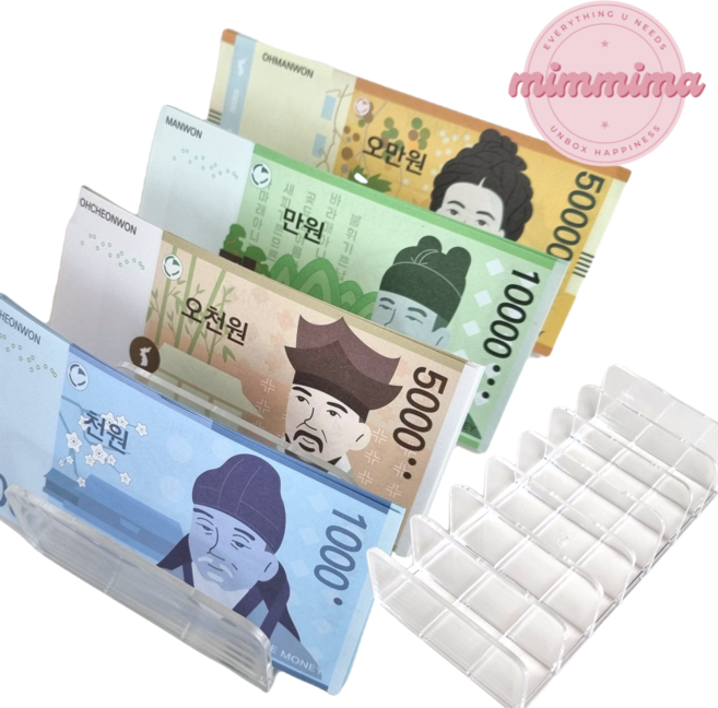 현금 거치대 아크릴 투명 칸막이 꽂이 충전 스테이션 생활