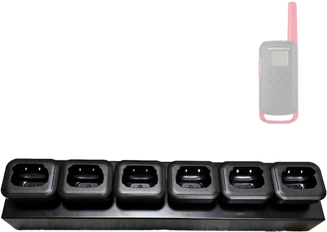 모토로라 생활무전기 T62 6구 멀티충전기 (기기 별도), 1개