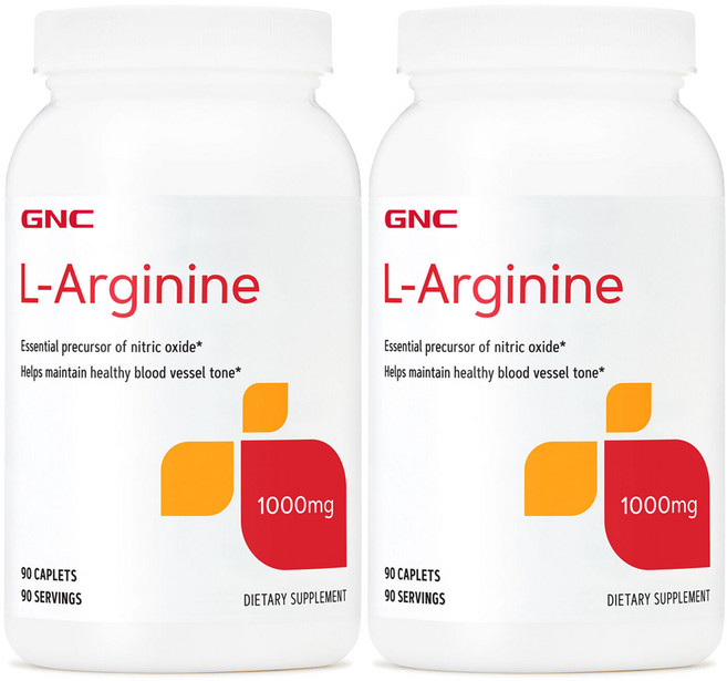 GNC 엘아르기닌 1000mg 90정 x 2, 2개