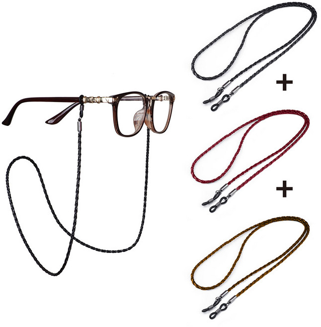 엔빙 가죽 안경줄 안경스트랩 안경목걸이 선글라스줄 3개