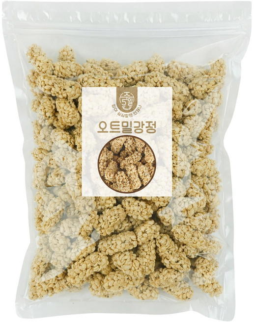주5일 바삭바삭한 한입간식 귀리 오트밀강정, 1개, 200g