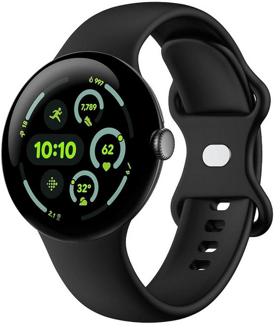 픽셀 워치 3 45mm용 아비케 실리콘 밴드 (45mm) 남성용 소프트 스포츠 액티브 밴드 교체 스트랩 팔찌