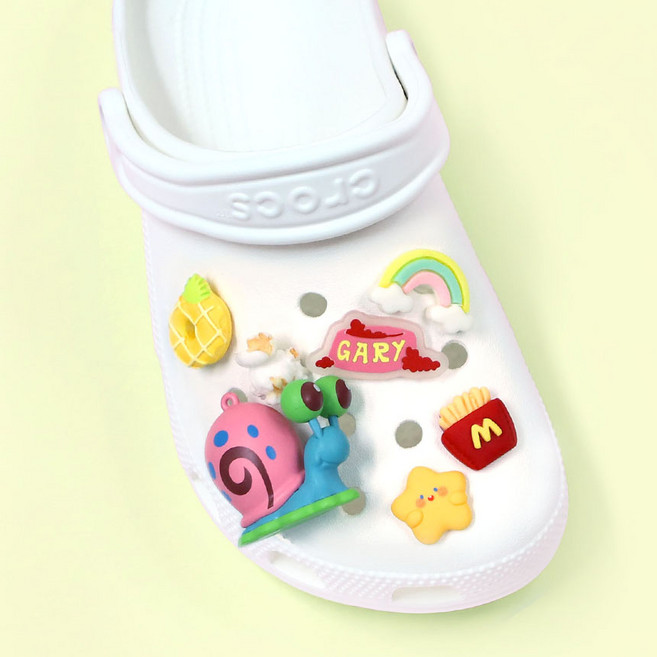 [애니팝몰] 스펀지밥 뚱이 핑핑이 다람이 애니비츠 세트 신발 파츠 참 핑핑이 + 월요일 좋아SET