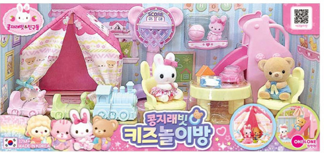 원앤원-콩지래빗 키즈놀이방, 1개, 혼합색상