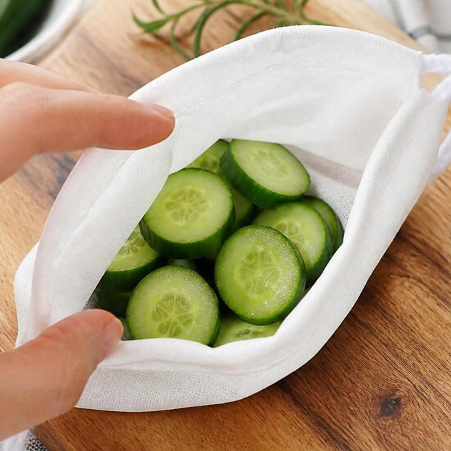 살림덕후 순면 요리용 면보 동치미 망사 자루 주머니 양념 엿기름 짜기 육수주머니 당근착즙 과일즙 오이짜기, 1개, 소