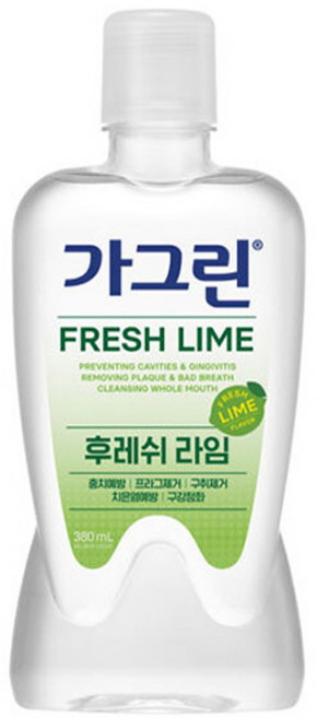 가그린 후레쉬라임 구강청결제, 380ml, 1개