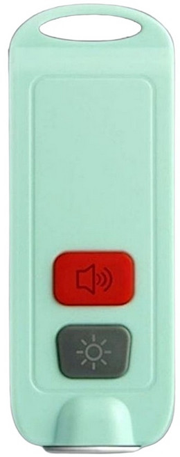 호신용 경보기 휴대용 여성 호신용품 목걸이 키링 LED, 1개