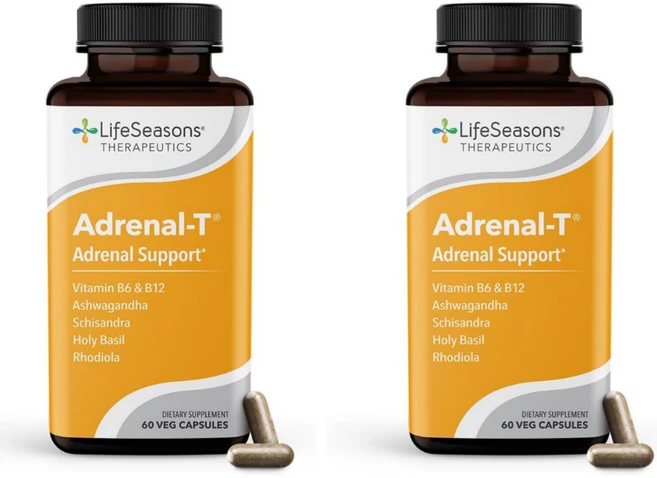 Adrenal-T 부신 건강 지원 LifeSeasons 베지 캡슐, 60정, 2개 - 쿠팡