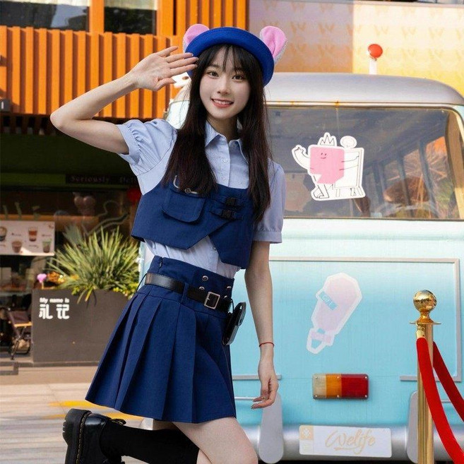 코스프레 주토피아 주디 할로윈 의상 코스튬