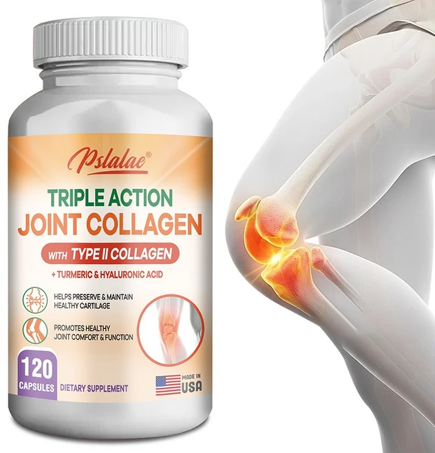 3중 작용 관절 콜라겐 2형 콜라겐 강황 히알루론산 - 관절 보충제 연골 재건, 1개, 60정 - 쿠팡
