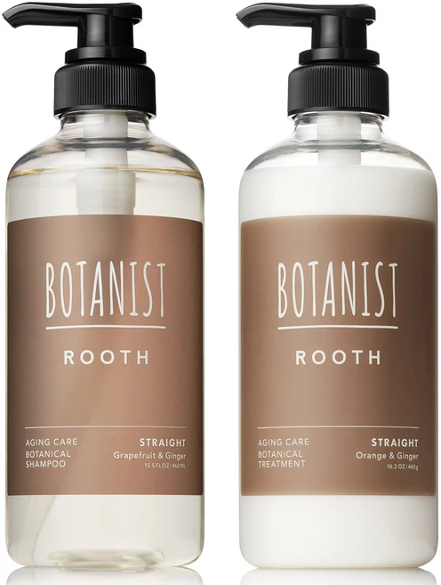 보타니스트 루스 케어 보태니컬 샴푸 스트레이트 그레이프프루트 & 진저향 460ml + 트리트먼트 오렌지 & 진저 향 460g, 1세트 - 쿠팡