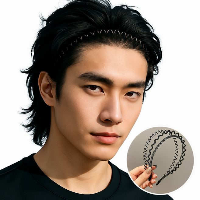 모노즈 남자 자극없는 머리띠 헤어밴드 3종