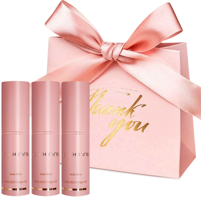 [선물포장] 가히 링클 바운스 멀티밤 본품 새해 단체 설날 연말 선물, 9g, 3개