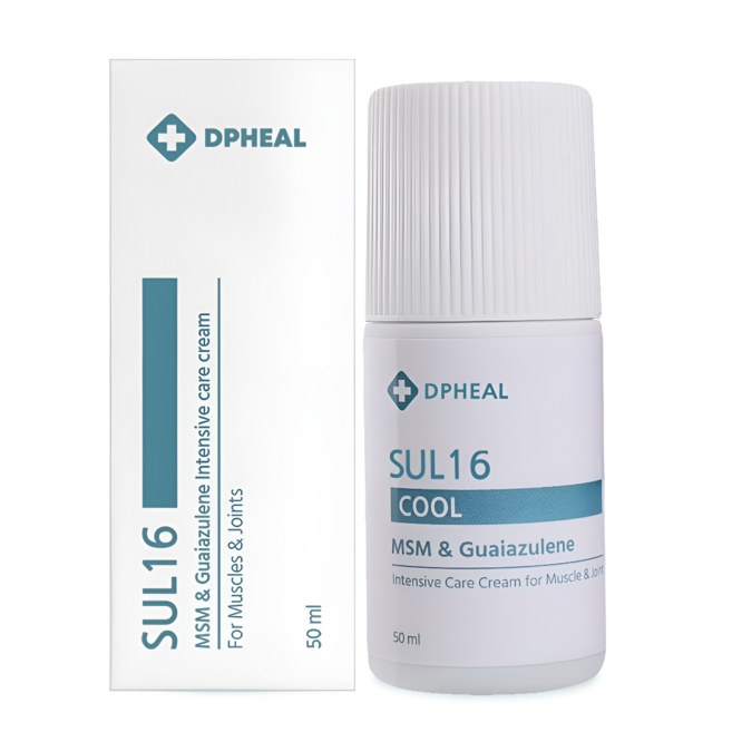 SUL16 MSM 식이유황 크림 스포츠 리커버리 쿨링 헬스 마사지, 1개, 50ml