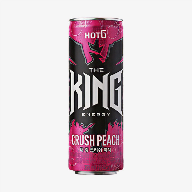 핫식스 더킹 크러쉬 피치, 355ml, 12개