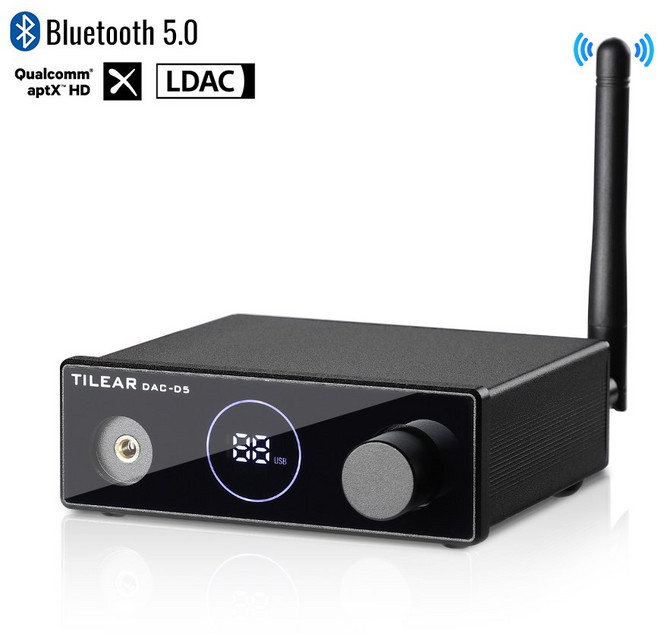 디코더 USB LDAC 앰프 AIYIMA DACD5 헤드폰 디코더 지원 하이파이 블루투스 50 APTXHD ES9038 리시버