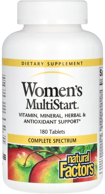 Natural Factors Women's MultiStart® 180 Tablets, 1개 - 쿠팡