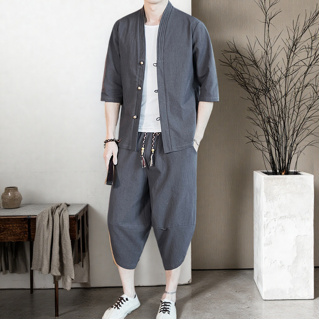 남성 개량 한복 여름 생활 모시옷 삼베옷 법복 절복 상하의세트