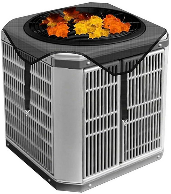 Outdoor Central Air Conditioner Covers Windproof AC Top Cover with 4 Adjustable Bungee Cords Hea, 36''x36''