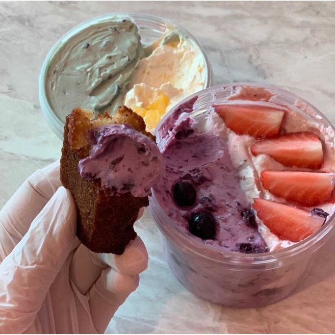 [복도요거트][무가당] 딸기/블루베리 반반 그릭요거트, 무가당(스테비아) 200g, 230g