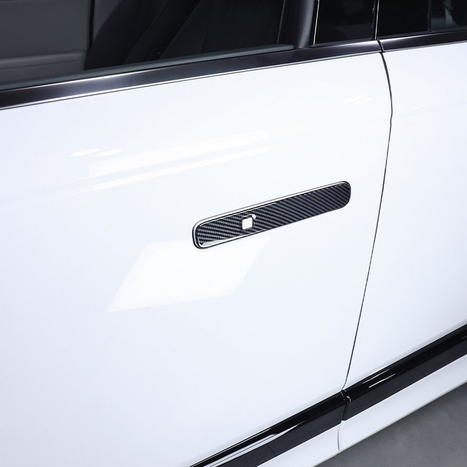 유투카 호환 아이오닉9 튜닝 용품 도어손잡이 커버 블랙 카본 몰딩, 기타