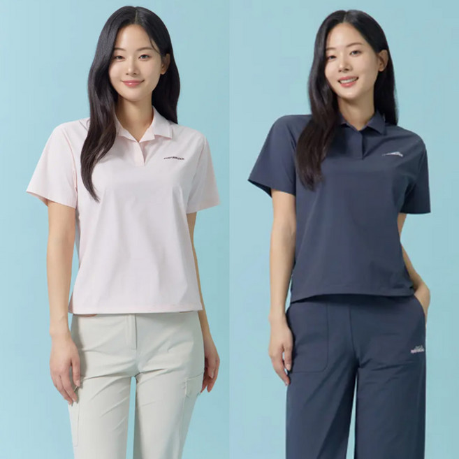 지센 [달성점] 여름신상 정품 여성 26SS 카라 반팔 냉감 티셔츠 LPTSQ405