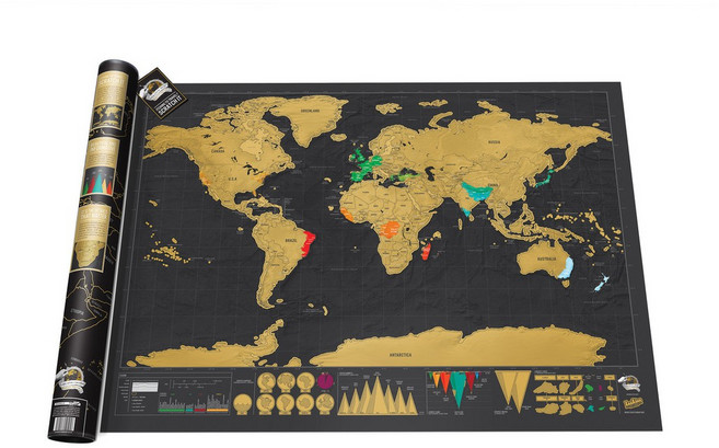 生活市集 世界地圖 質感裝飾 旅遊生活 旅行地圖佈置 大號地圖刮刮樂